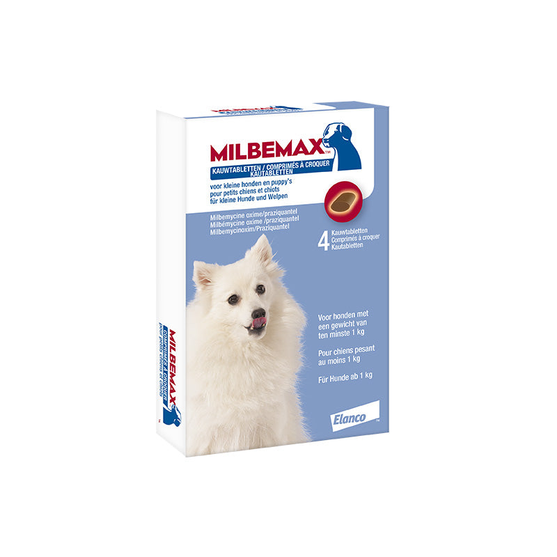 Milbemax Kauwtabl. Hond Klein - 2.5/25 mg - REG NL 105573