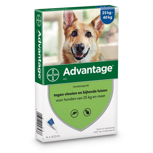 Advantage-400 (L) HOND > 25 kg - 4 pip - REG NL 9558