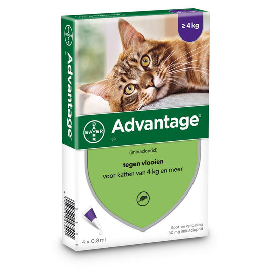 Advantage-80 KAT - > 4 kg - 4 pip - REG NL 9215