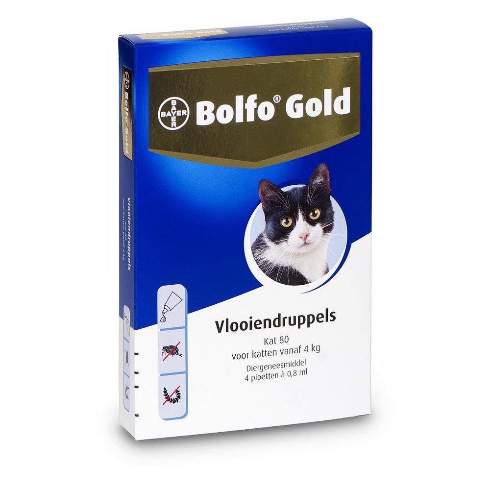 Bolfo Gold Kat 80 - > 4 kg - 4 pip - REG NL 10044
