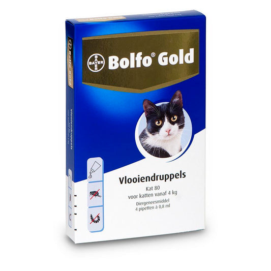 Bolfo Gold Kat 80 - > 4 kg - 4 pip - REG NL 10044