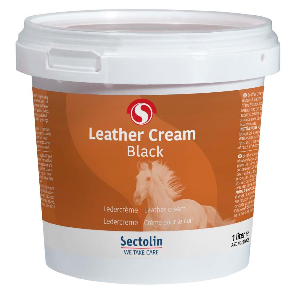 Leather Cream Black