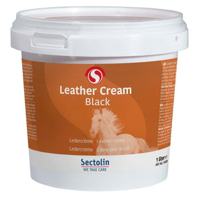 Leather Cream Black